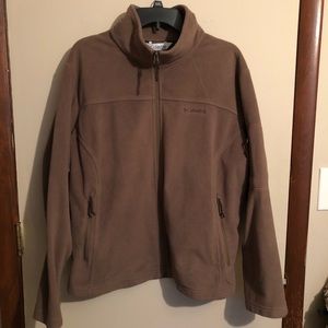 Columbia 2X Brown Fleece Jacket